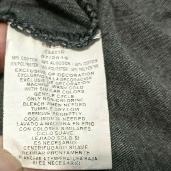 Champion Athleticwear T-Shirt  Women's Size S  Crew Neck Logo Gray Heather Tee - Picture 4 of 5